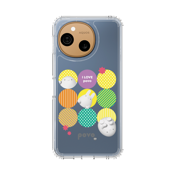スリムプロテクションケース［ povo - love ］