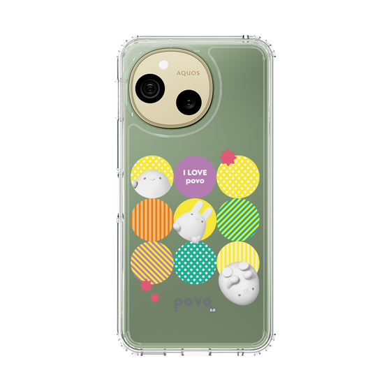 スリムプロテクションケース［ povo - love ］