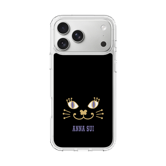 スリムプロテクションケース［ ANNA SUI - フェイス - ブラック ］