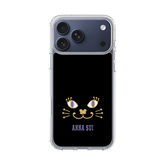 スリムプロテクションケース［ ANNA SUI - フェイス - ブラック ］