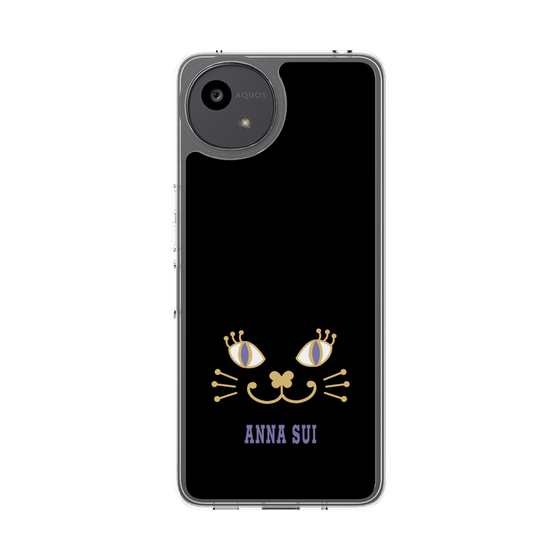 スリムプロテクションケース［ ANNA SUI - フェイス - ブラック ］
