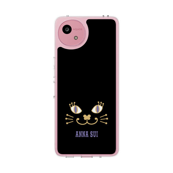 スリムプロテクションケース［ ANNA SUI - フェイス - ブラック ］