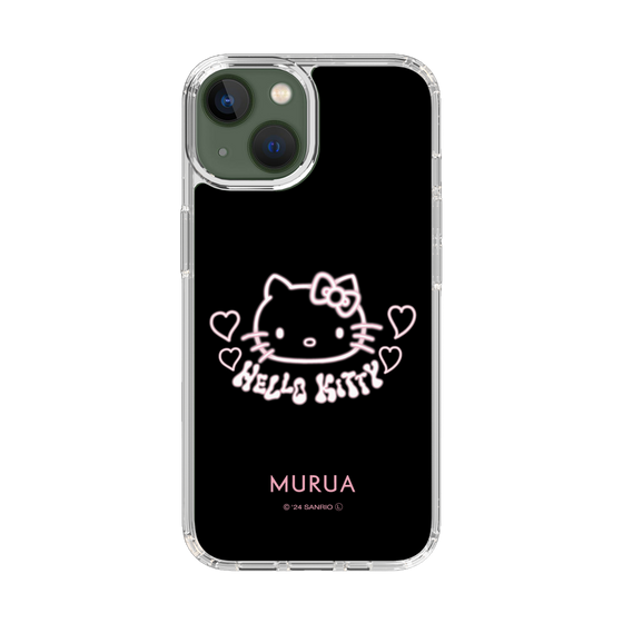 スリムプロテクションケース［ ハローキティ50周年×MURUA - ネオン - ブラック ］