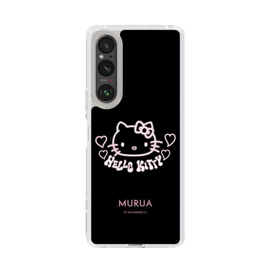 スリムプロテクションケース［ ハローキティ50周年×MURUA - ネオン - ブラック ］