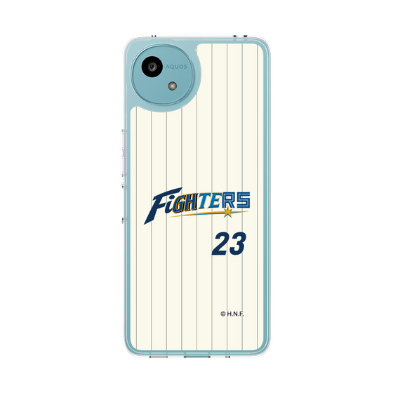 スリムプロテクションケース［ 北海道日本ハムファイターズ - 50周年限定ユニフォーム#23 FUSHIMI - 表 ］