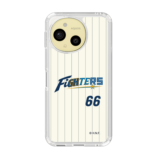 スリムプロテクションケース［ 北海道日本ハムファイターズ - 50周年限定ユニフォーム#66 MANNAMI - 表 ］