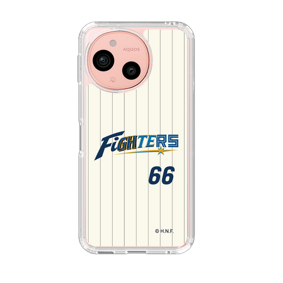 スリムプロテクションケース［ 北海道日本ハムファイターズ - 50周年限定ユニフォーム#66 MANNAMI - 表 ］