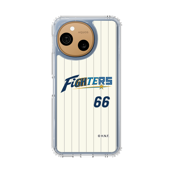 スリムプロテクションケース［ 北海道日本ハムファイターズ - 50周年限定ユニフォーム#66 MANNAMI - 表 ］