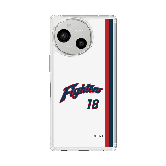 スリムプロテクションケース［ 北海道日本ハムファイターズ - 1974復刻レプリカ#18 YAMASAKI - 表 ］