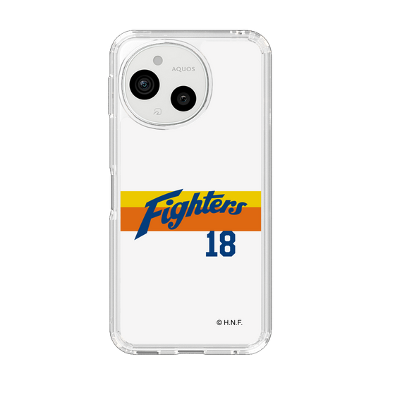 スリムプロテクションケース［ 北海道日本ハムファイターズ - 1982復刻レプリカ#18 YAMASAKI - 表 ］