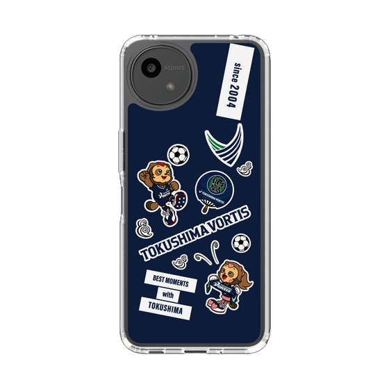 スリムプロテクションケース［ 徳島ヴォルティス - ステッカー - VORTIS INDIGO BLUE ］