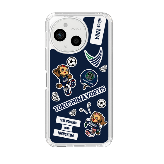 スリムプロテクションケース［ 徳島ヴォルティス - ステッカー - VORTIS INDIGO BLUE ］