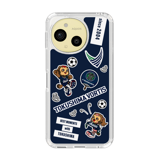 スリムプロテクションケース［ 徳島ヴォルティス - ステッカー - VORTIS INDIGO BLUE ］