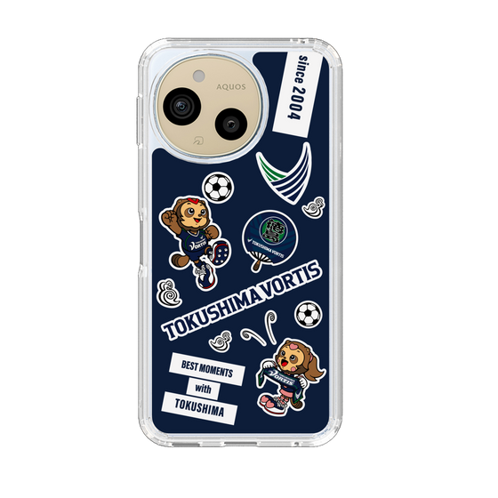 スリムプロテクションケース［ 徳島ヴォルティス - ステッカー - VORTIS INDIGO BLUE ］