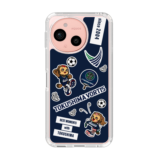 スリムプロテクションケース［ 徳島ヴォルティス - ステッカー - VORTIS INDIGO BLUE ］