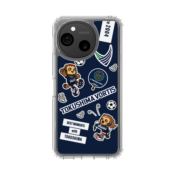 スリムプロテクションケース［ 徳島ヴォルティス - ステッカー - VORTIS INDIGO BLUE ］