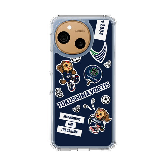 スリムプロテクションケース［ 徳島ヴォルティス - ステッカー - VORTIS INDIGO BLUE ］