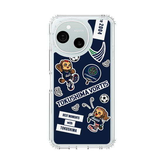 スリムプロテクションケース［ 徳島ヴォルティス - ステッカー - VORTIS INDIGO BLUE ］