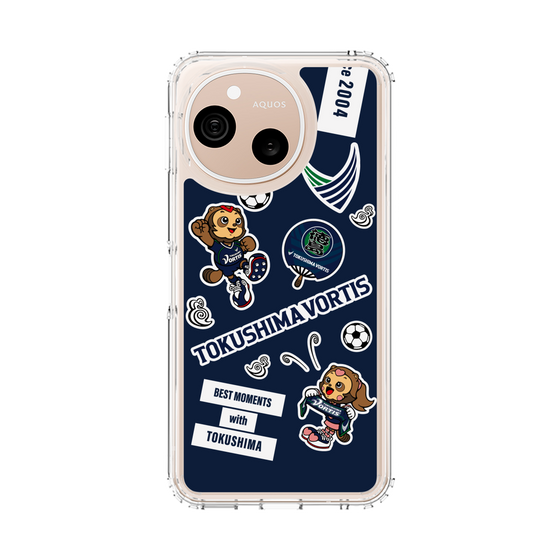 スリムプロテクションケース［ 徳島ヴォルティス - ステッカー - VORTIS INDIGO BLUE ］