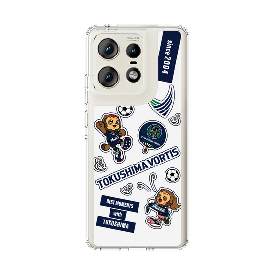 スリムプロテクションケース［ 徳島ヴォルティス - ステッカー - WHITE ］