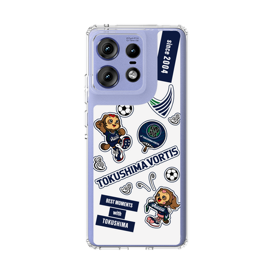スリムプロテクションケース［ 徳島ヴォルティス - ステッカー - WHITE ］
