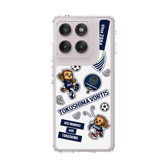 スリムプロテクションケース［ 徳島ヴォルティス - ステッカー - WHITE ］