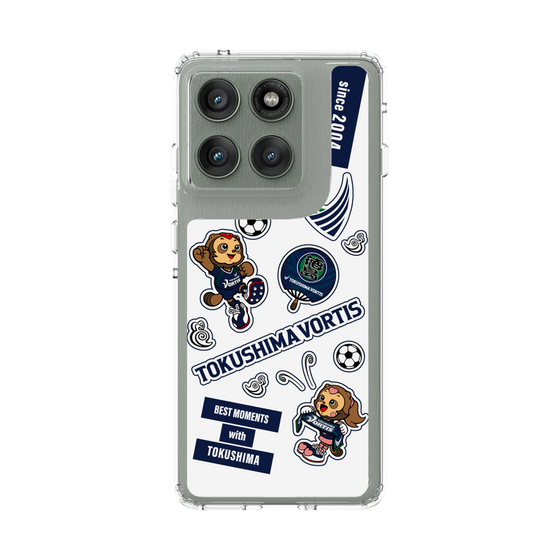 スリムプロテクションケース［ 徳島ヴォルティス - ステッカー - WHITE ］