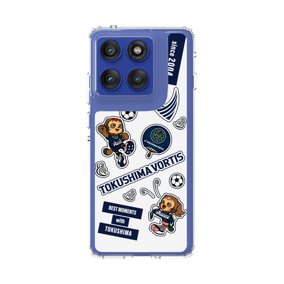 スリムプロテクションケース［ 徳島ヴォルティス - ステッカー - WHITE ］