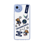 スリムプロテクションケース［ 徳島ヴォルティス - ステッカー - WHITE ］