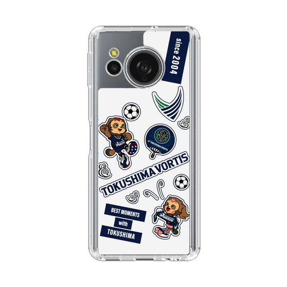 スリムプロテクションケース［ 徳島ヴォルティス - ステッカー - WHITE ］