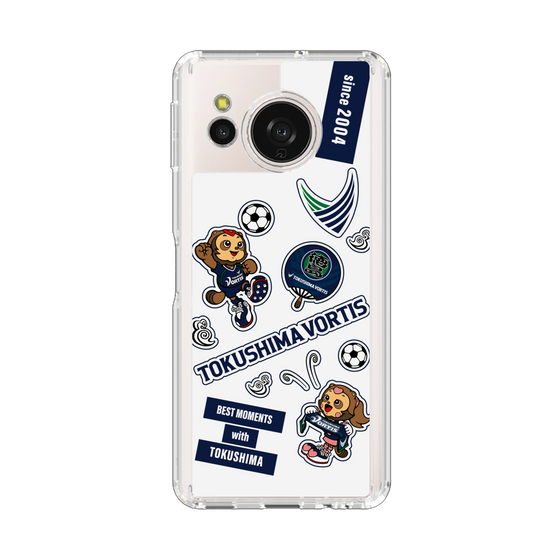 スリムプロテクションケース［ 徳島ヴォルティス - ステッカー - WHITE ］