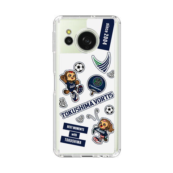 スリムプロテクションケース［ 徳島ヴォルティス - ステッカー - WHITE ］