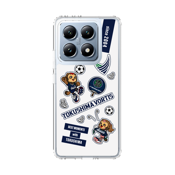スリムプロテクションケース［ 徳島ヴォルティス - ステッカー - WHITE ］