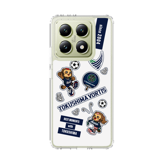 スリムプロテクションケース［ 徳島ヴォルティス - ステッカー - WHITE ］