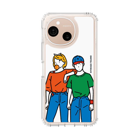 スリムプロテクションケース［ 辻野清和 - Girl and Boy ］