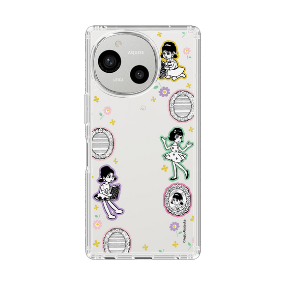 スリムプロテクションケース［ ひみつのアッコちゃん - リボン - ステッカー ］