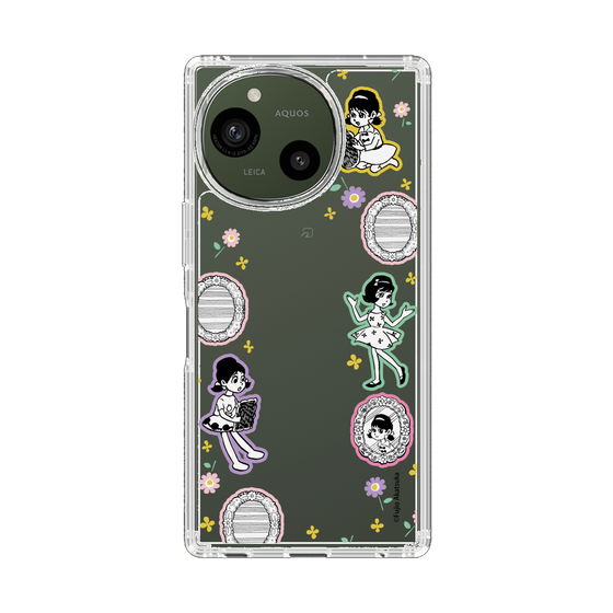 スリムプロテクションケース［ ひみつのアッコちゃん - リボン - ステッカー ］