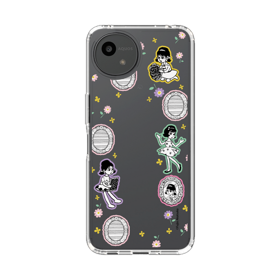 スリムプロテクションケース［ ひみつのアッコちゃん - リボン - ステッカー ］