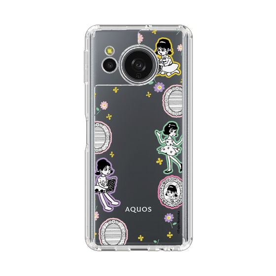 スリムプロテクションケース［ ひみつのアッコちゃん - リボン - ステッカー ］