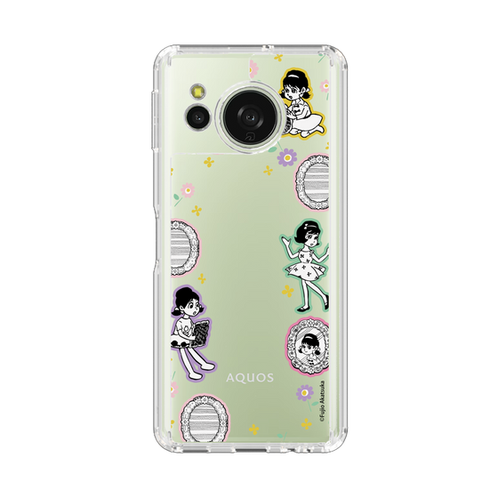 スリムプロテクションケース［ ひみつのアッコちゃん - リボン - ステッカー ］