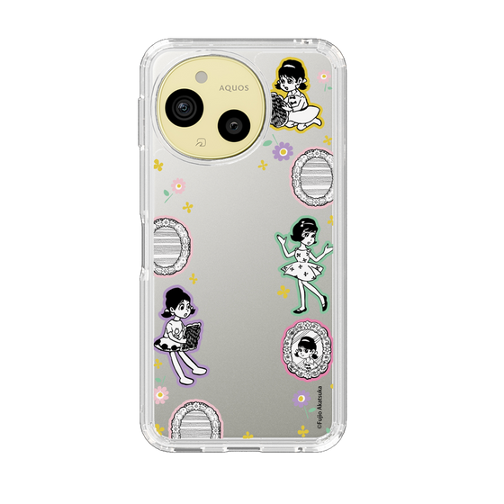 スリムプロテクションケース［ ひみつのアッコちゃん - リボン - ステッカー ］