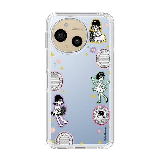 スリムプロテクションケース［ ひみつのアッコちゃん - リボン - ステッカー ］