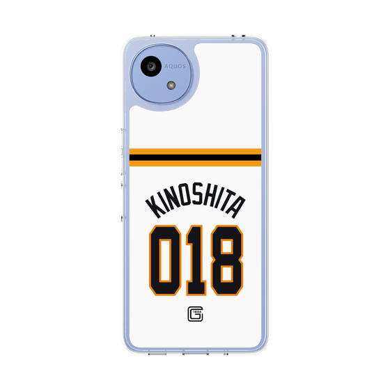スリムプロテクションケース［ 読売ジャイアンツ - #018 KINOSHITA - ホーム ］