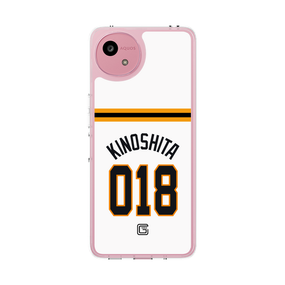 スリムプロテクションケース［ 読売ジャイアンツ - #018 KINOSHITA - ホーム ］