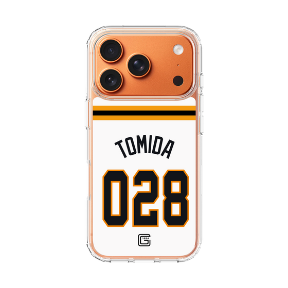 スリムプロテクションケース［ 読売ジャイアンツ - #028 TOMIDA - ホーム ］