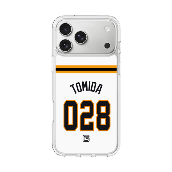 スリムプロテクションケース［ 読売ジャイアンツ - #028 TOMIDA - ホーム ］