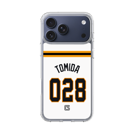 スリムプロテクションケース［ 読売ジャイアンツ - #028 TOMIDA - ホーム ］