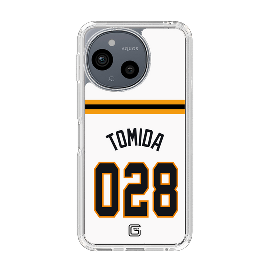 スリムプロテクションケース［ 読売ジャイアンツ - #028 TOMIDA - ホーム ］