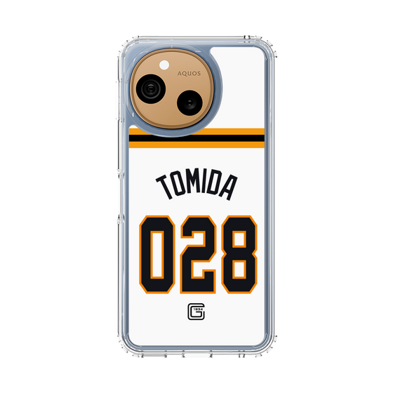 スリムプロテクションケース［ 読売ジャイアンツ - #028 TOMIDA - ホーム ］