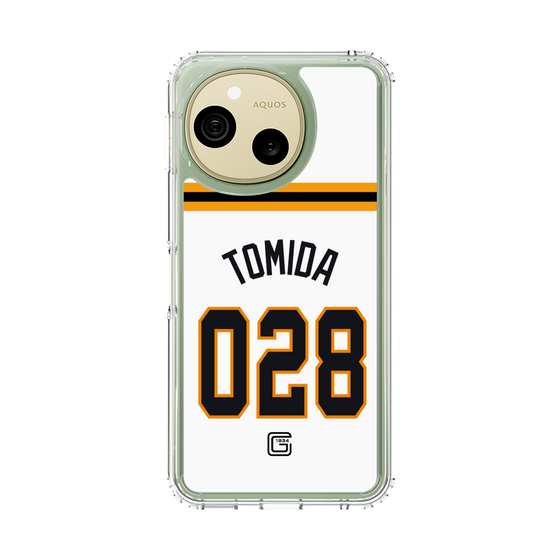 スリムプロテクションケース［ 読売ジャイアンツ - #028 TOMIDA - ホーム ］